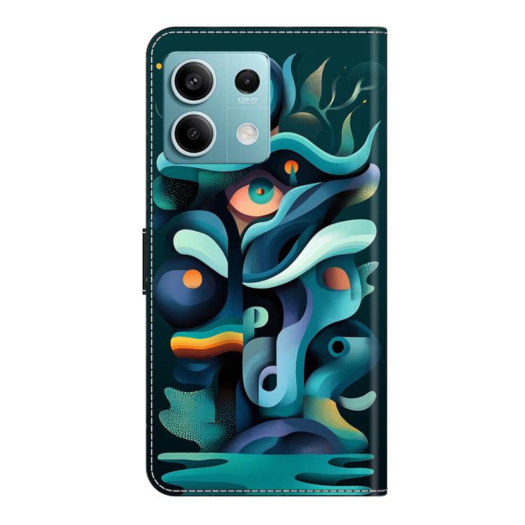 For Redmi Note 13 5G Crystal-Like Painted Vegan Leather Phone Case