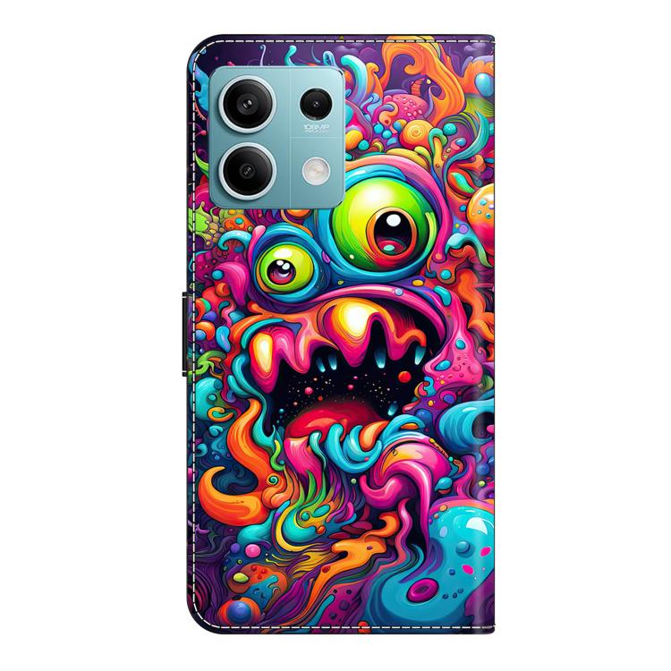 For Redmi Note 13 5G Crystal-Like Painted Vegan Leather Phone Case