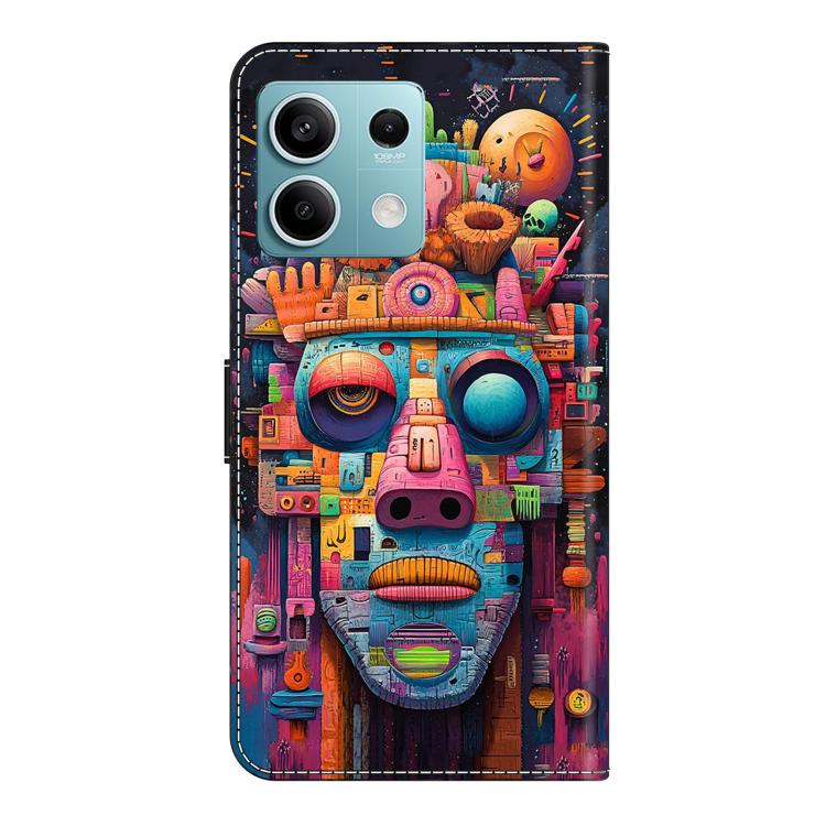 For Redmi Note 13 5G Crystal-Like Painted Vegan Leather Phone Case