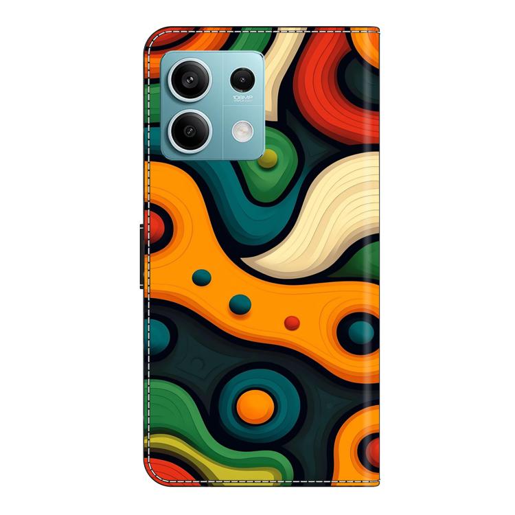 For Redmi Note 13 5G Crystal-Like Painted Vegan Leather Phone Case