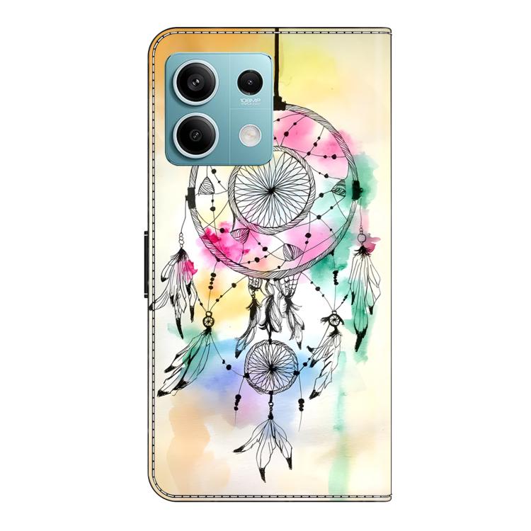 For Redmi Note 13 5G Crystal-Like Painted Vegan Leather Phone Case