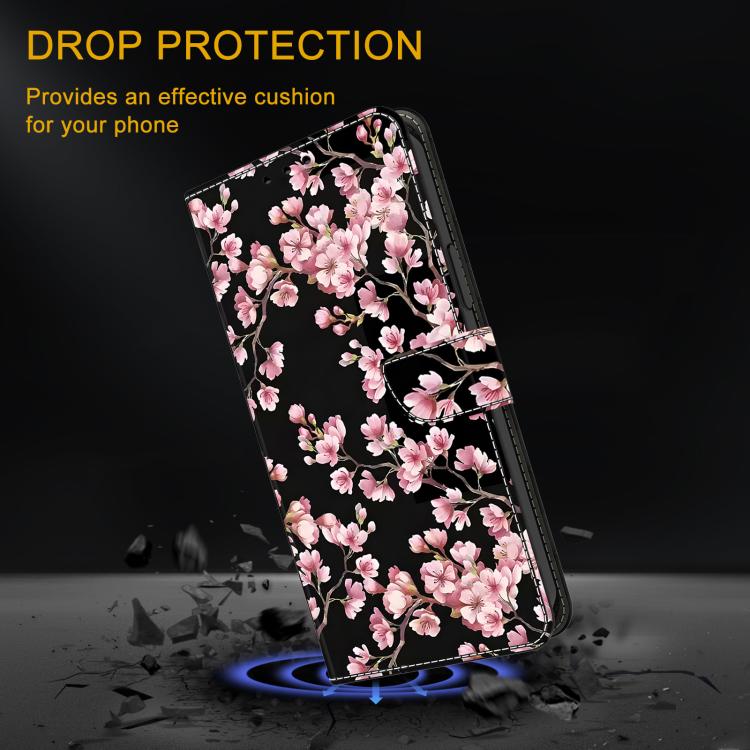 For Redmi Note 13 5G Crystal-Like Painted Vegan Leather Phone Case