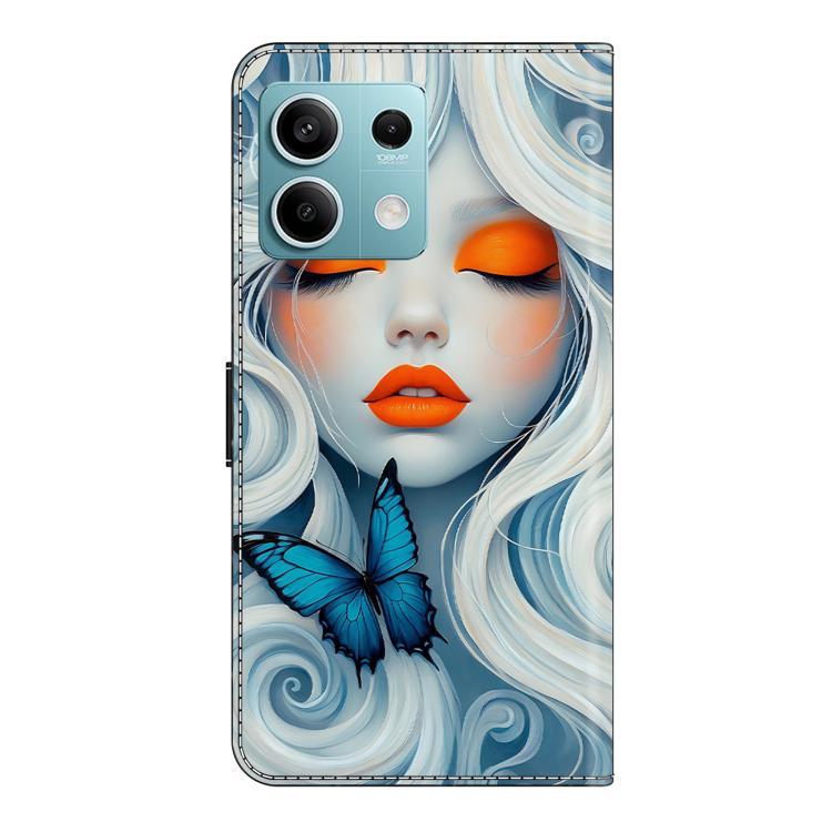 For Redmi Note 13 5G Crystal-Like Painted Vegan Leather Phone Case