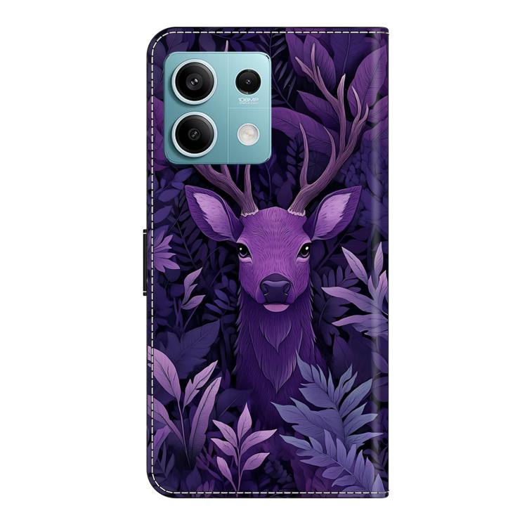 For Redmi Note 13 5G Crystal-Like Painted Vegan Leather Phone Case
