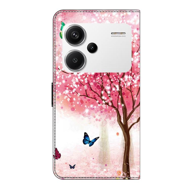 For Redmi Note 13 Pro+ Crystal-Like Painted Vegan Leather Phone Case