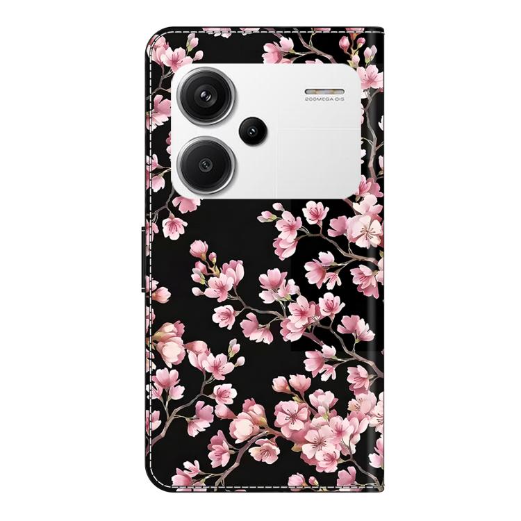 For Redmi Note 13 Pro+ Crystal-Like Painted Vegan Leather Phone Case