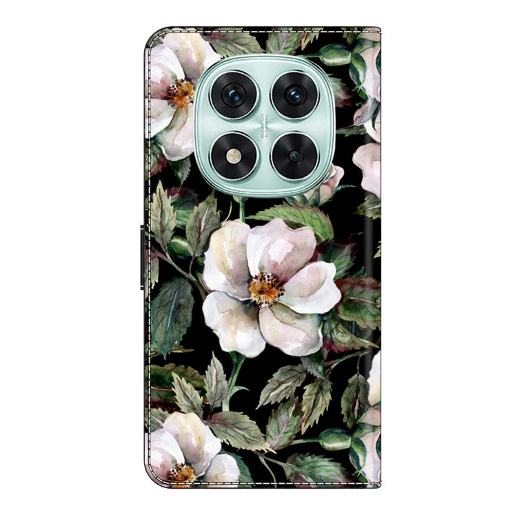 For Redmi Note 14 Pro 4G / 5G Crystal-Like Painted Vegan Leather Phone Case