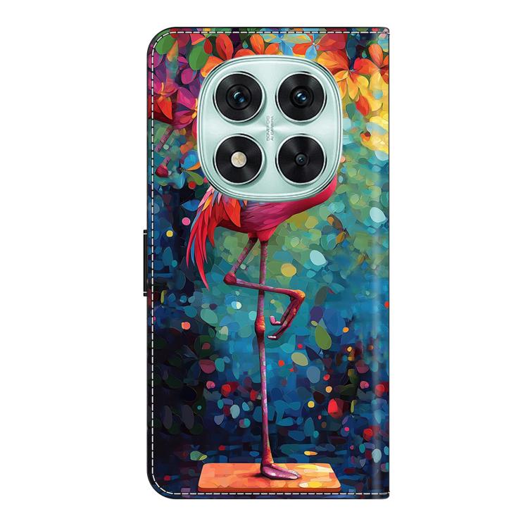 For Redmi Note 14 Pro 4G / 5G Crystal-Like Painted Vegan Leather Phone Case