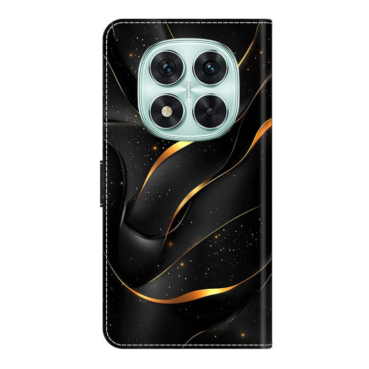 For Redmi Note 14 Pro 4G / 5G Crystal-Like Painted Vegan Leather Phone Case