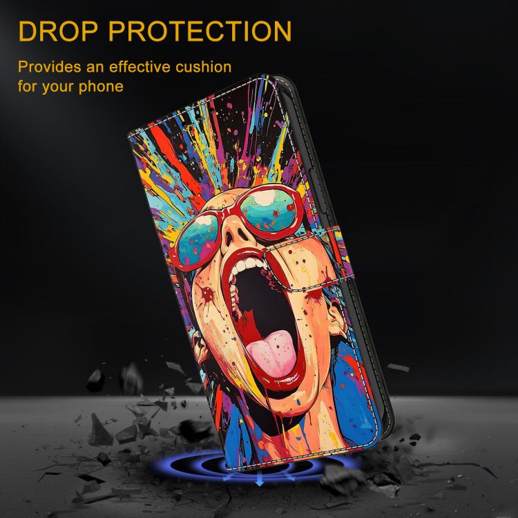 For Redmi Note 14 Pro 4G / 5G Crystal-Like Painted Vegan Leather Phone Case