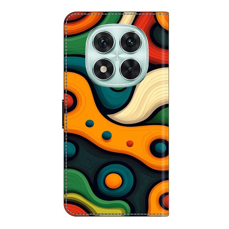 For Redmi Note 14 Pro 4G / 5G Crystal-Like Painted Vegan Leather Phone Case