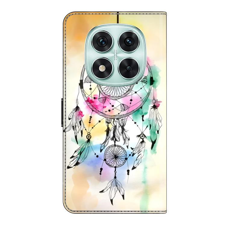For Redmi Note 14 Pro 4G / 5G Crystal-Like Painted Vegan Leather Phone Case