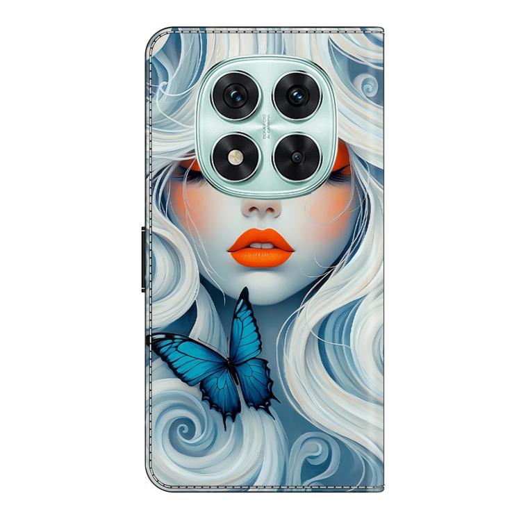 For Redmi Note 14 Pro 4G / 5G Crystal-Like Painted Vegan Leather Phone Case