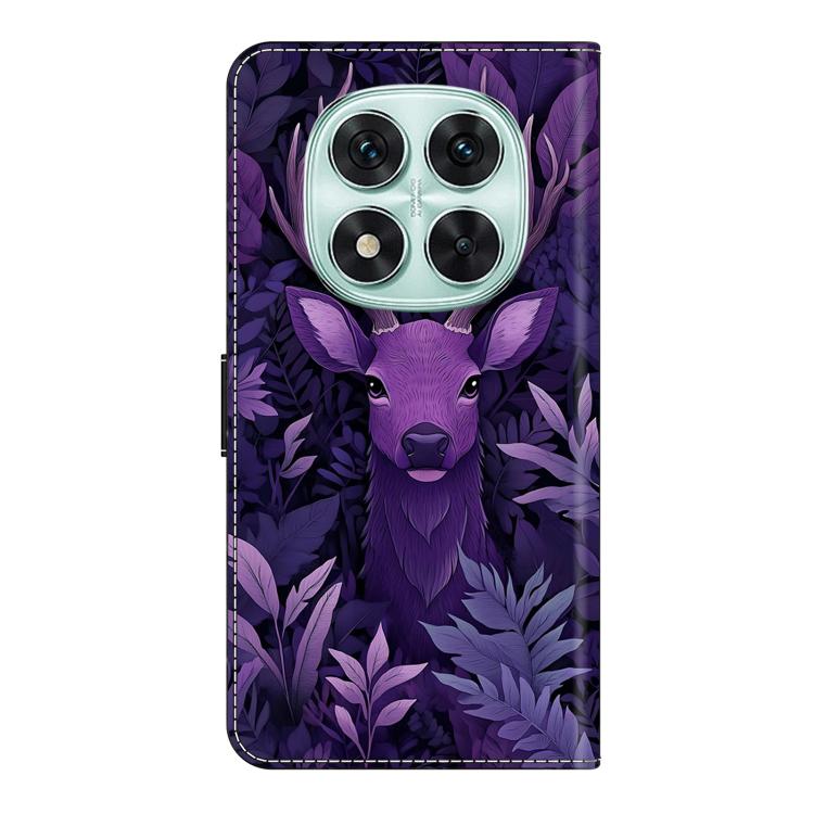 For Redmi Note 14 Pro 4G / 5G Crystal-Like Painted Vegan Leather Phone Case