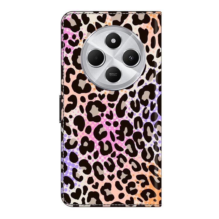 For Redmi 14C 4G / 5G Crystal-Like Painted Vegan Leather Phone Case