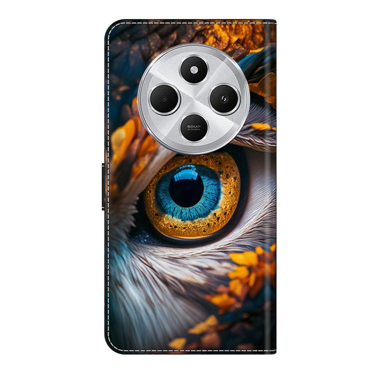 For Redmi 14C 4G / 5G Crystal-Like Painted Vegan Leather Phone Case