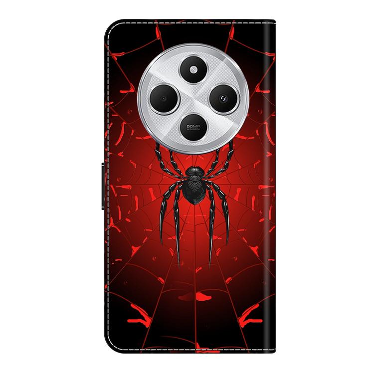 For Redmi 14C 4G / 5G Crystal-Like Painted Vegan Leather Phone Case