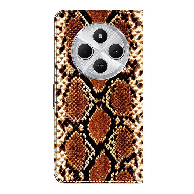 For Redmi 14C 4G / 5G Crystal-Like Painted Vegan Leather Phone Case