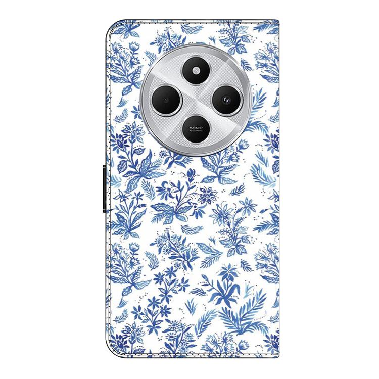 For Redmi 14C 4G / 5G Crystal-Like Painted Vegan Leather Phone Case
