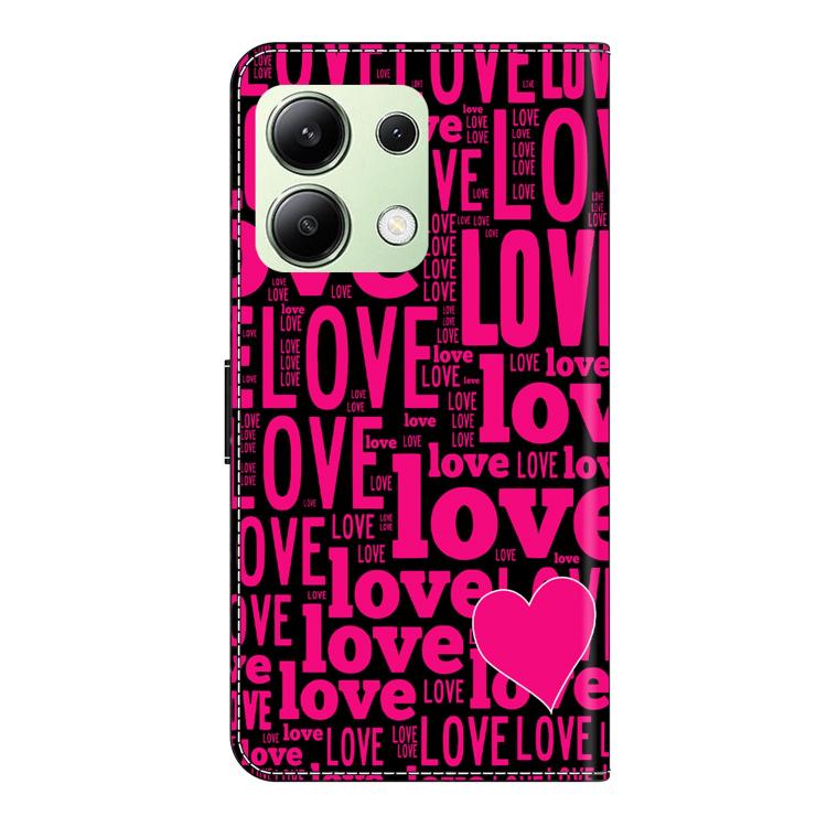 For Redmi Note 13 4G Crystal-Like Painted Vegan Leather Phone Case