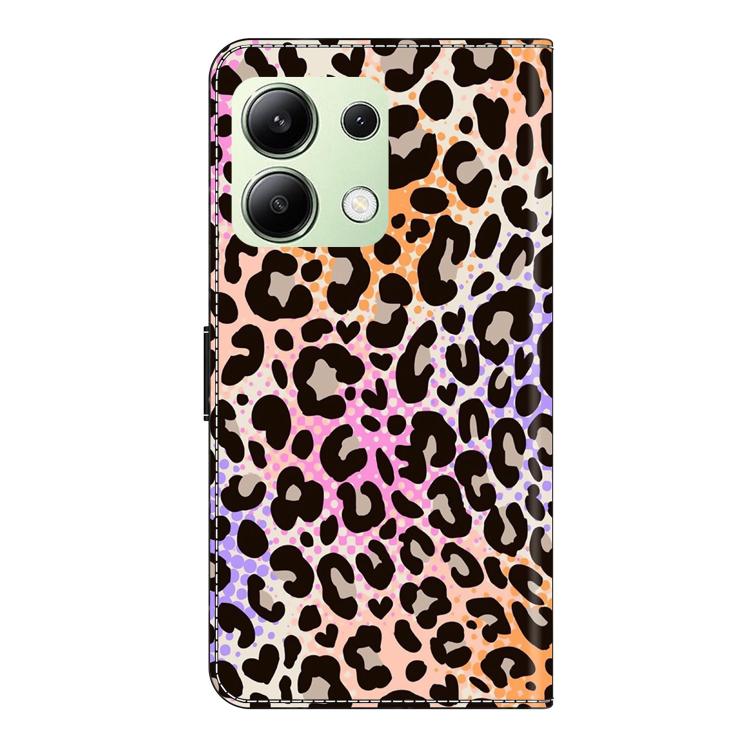 For Redmi Note 13 4G Crystal-Like Painted Vegan Leather Phone Case