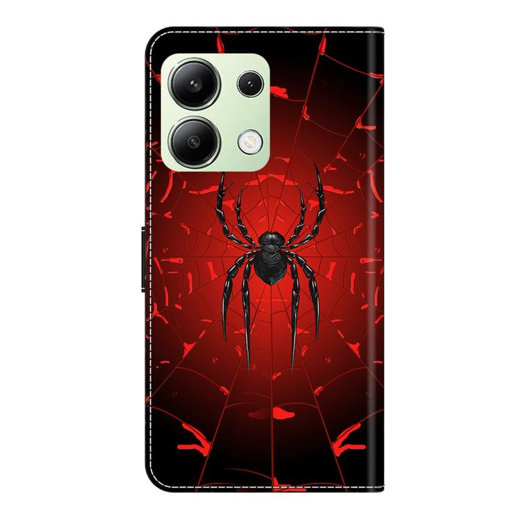 For Redmi Note 13 4G Crystal-Like Painted Vegan Leather Phone Case