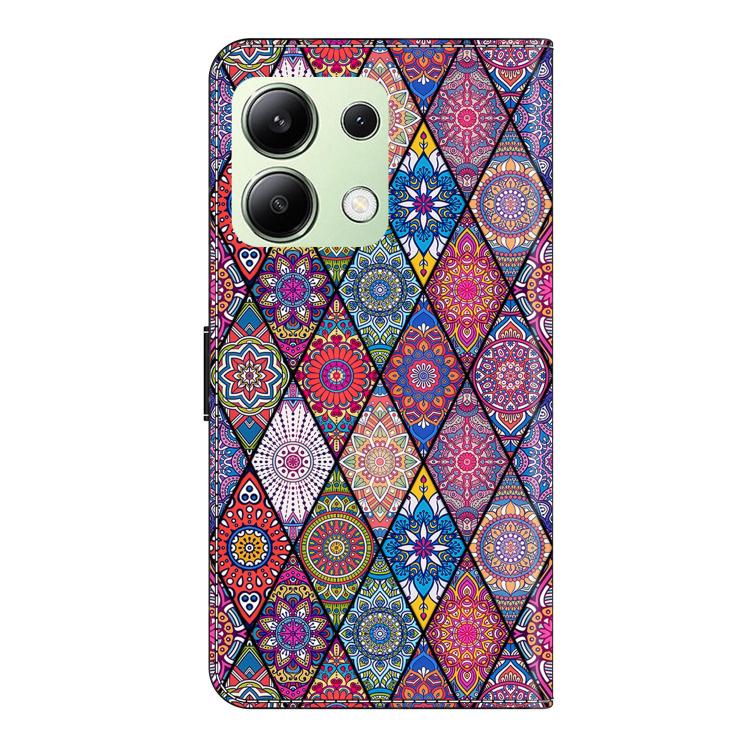For Redmi Note 13 4G Crystal-Like Painted Vegan Leather Phone Case
