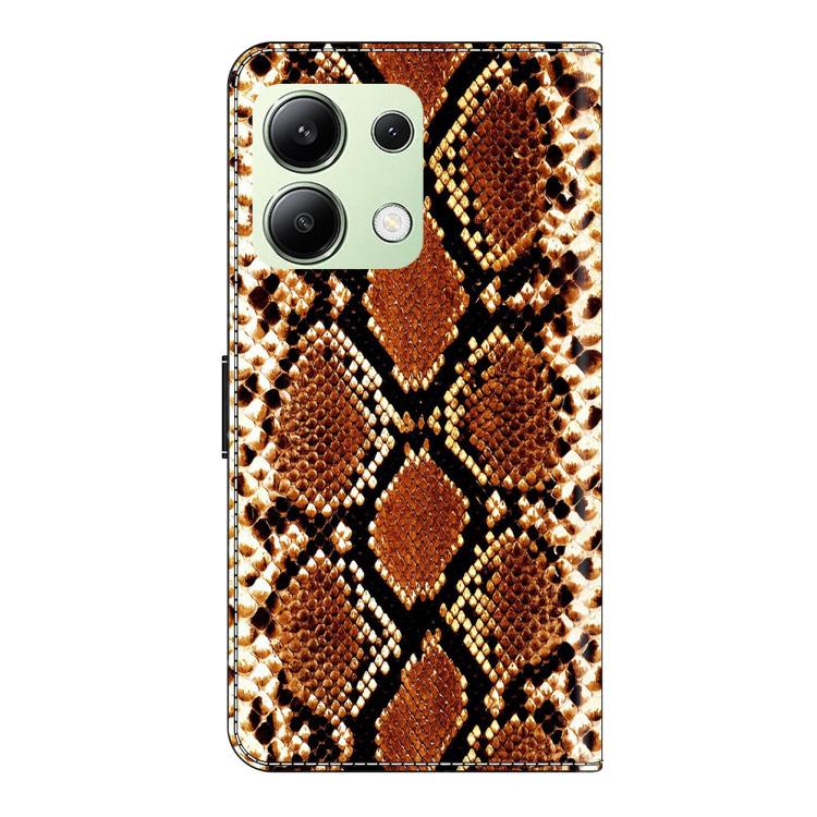 For Redmi Note 13 4G Crystal-Like Painted Vegan Leather Phone Case