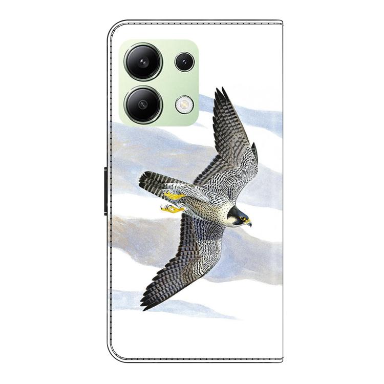 For Redmi Note 13 4G Crystal-Like Painted Vegan Leather Phone Case