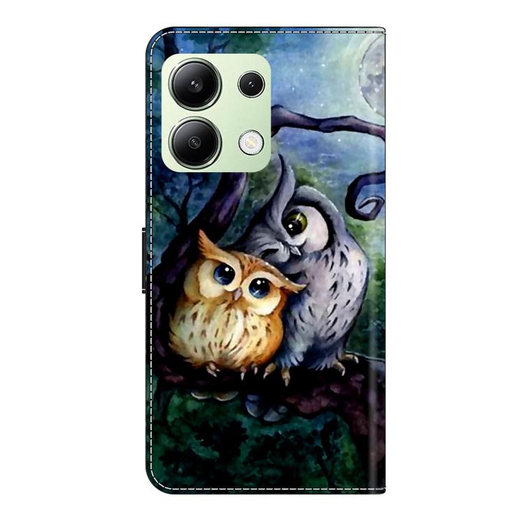 For Redmi Note 13 4G Crystal-Like Painted Vegan Leather Phone Case