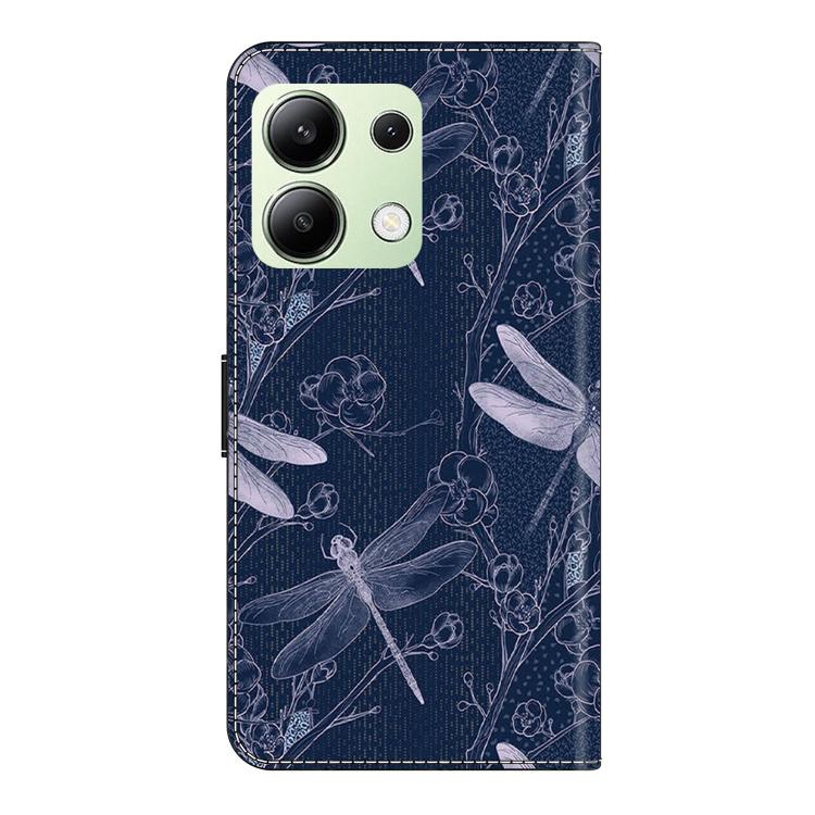 For Redmi Note 13 4G Crystal-Like Painted Vegan Leather Phone Case