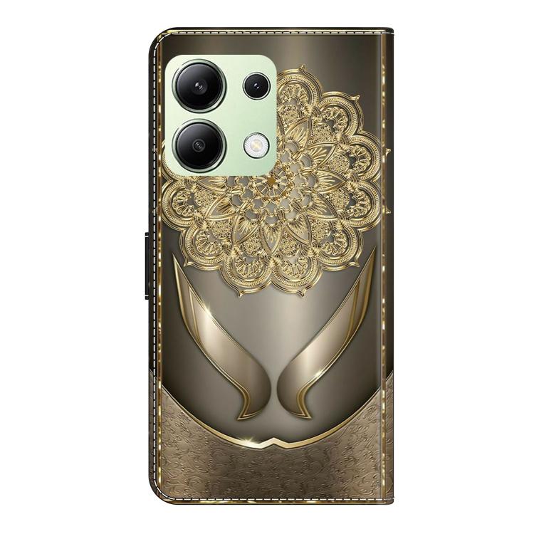 For Redmi Note 13 4G Crystal-Like Painted Vegan Leather Phone Case