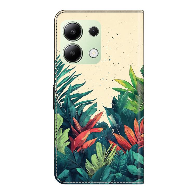 For Redmi Note 13 4G Crystal-Like Painted Vegan Leather Phone Case