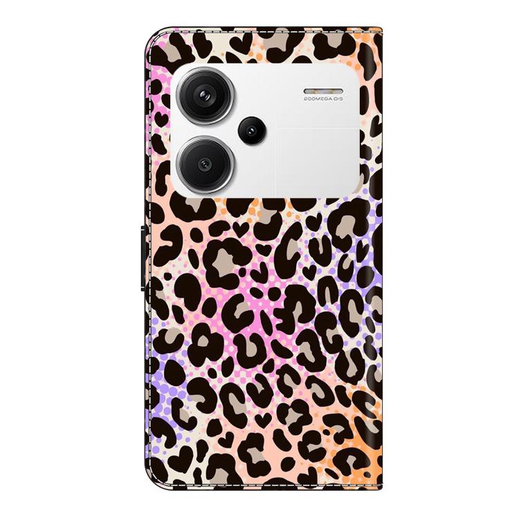 For Redmi Note 13 Pro+ Crystal-Like Painted Vegan Leather Phone Case