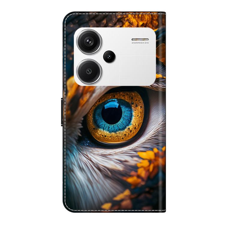 For Redmi Note 13 Pro+ Crystal-Like Painted Vegan Leather Phone Case