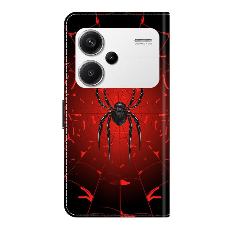For Redmi Note 13 Pro+ Crystal-Like Painted Vegan Leather Phone Case