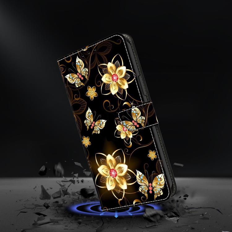 For Redmi Note 13 Pro+ Crystal-Like Painted Vegan Leather Phone Case