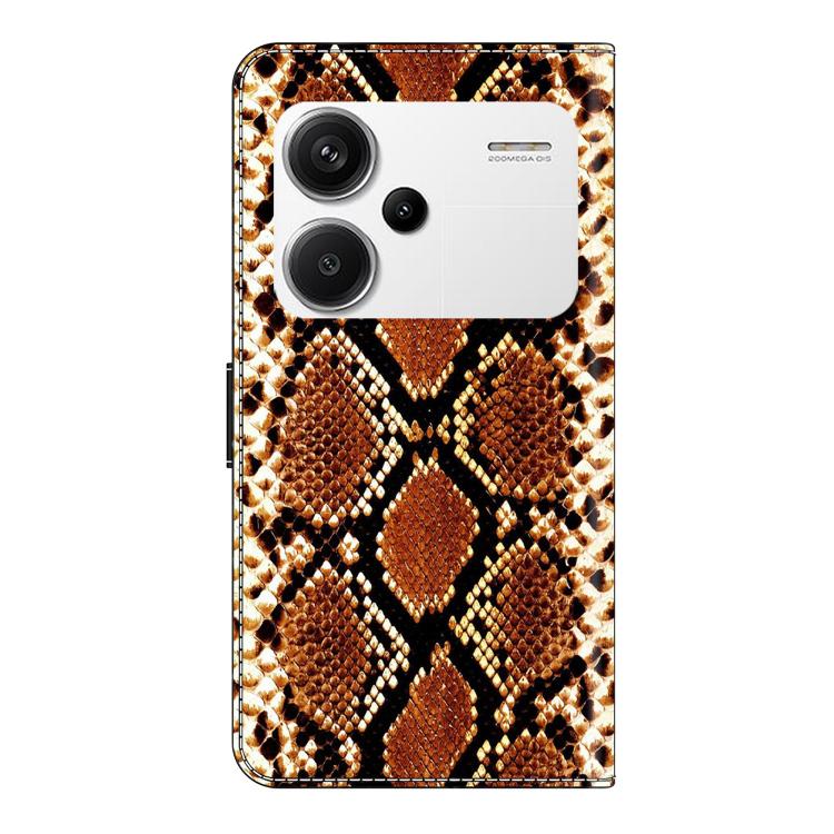 For Redmi Note 13 Pro+ Crystal-Like Painted Vegan Leather Phone Case