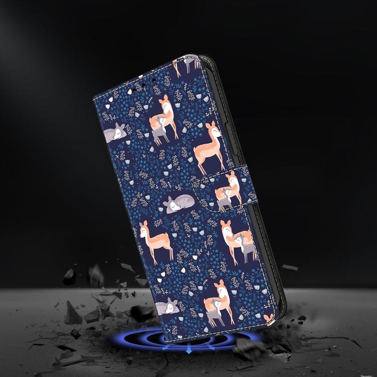 For Redmi Note 13 Pro+ Crystal-Like Painted Vegan Leather Phone Case