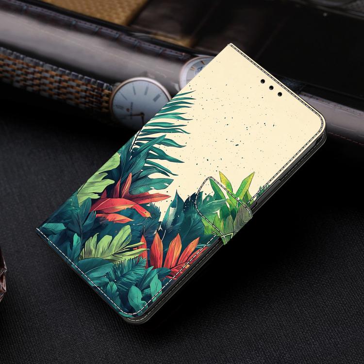 For Redmi Note 13 Pro+ Crystal-Like Painted Vegan Leather Phone Case