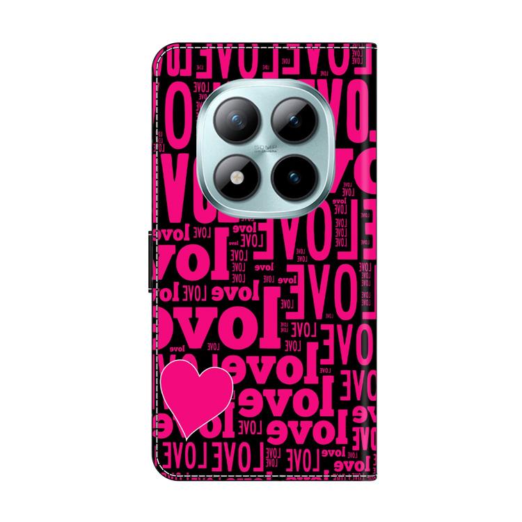 For Redmi Note 15 Pro+ Global 163.3mm Crystal-Like Painted Vegan Leather Phone Case