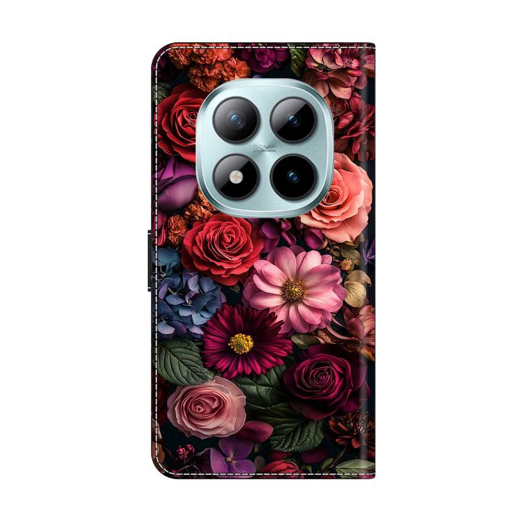 For Redmi Note 15 Pro+ Global 163.3mm Crystal-Like Painted Vegan Leather Phone Case