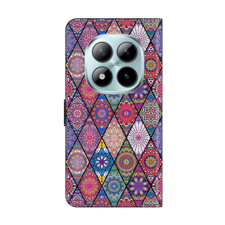 For Redmi Note 15 Pro+ Global 163.3mm Crystal-Like Painted Vegan Leather Phone Case