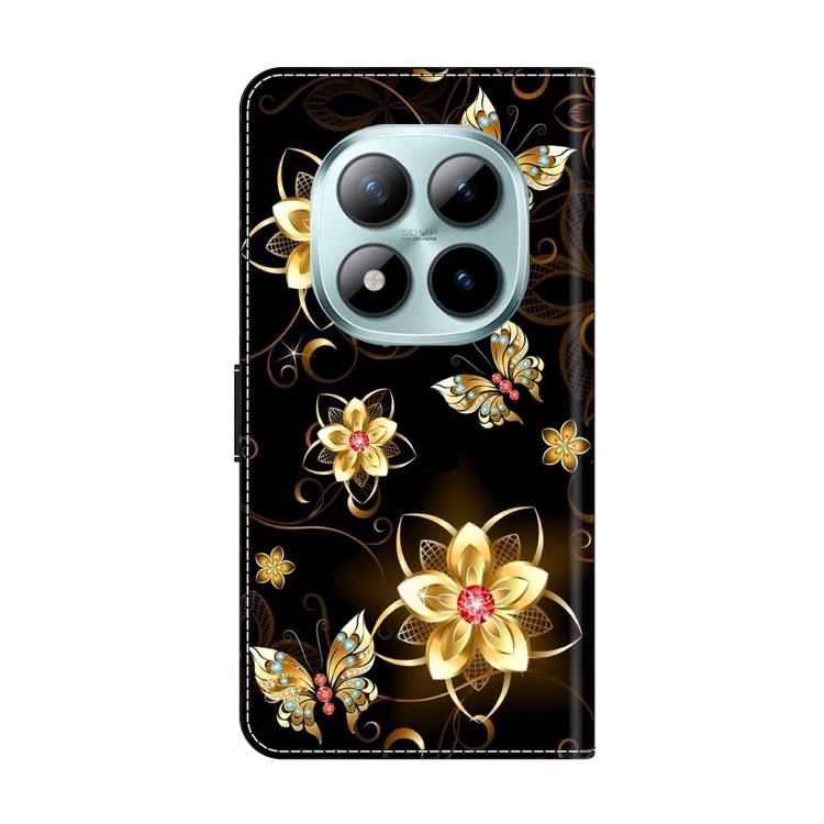 For Redmi Note 15 Pro+ Global 163.3mm Crystal-Like Painted Vegan Leather Phone Case