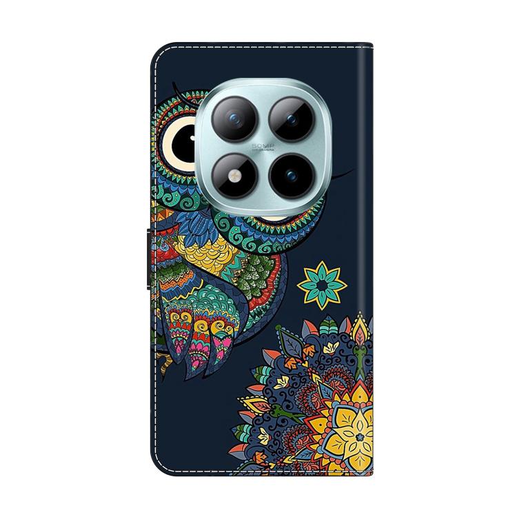For Redmi Note 15 Pro+ Global 163.3mm Crystal-Like Painted Vegan Leather Phone Case