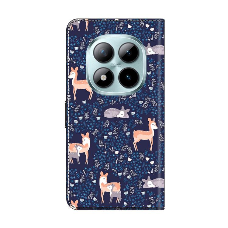For Redmi Note 15 Pro+ Global 163.3mm Crystal-Like Painted Vegan Leather Phone Case