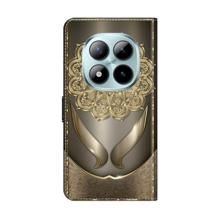 For Redmi Note 15 Pro+ Global 163.3mm Crystal-Like Painted Vegan Leather Phone Case