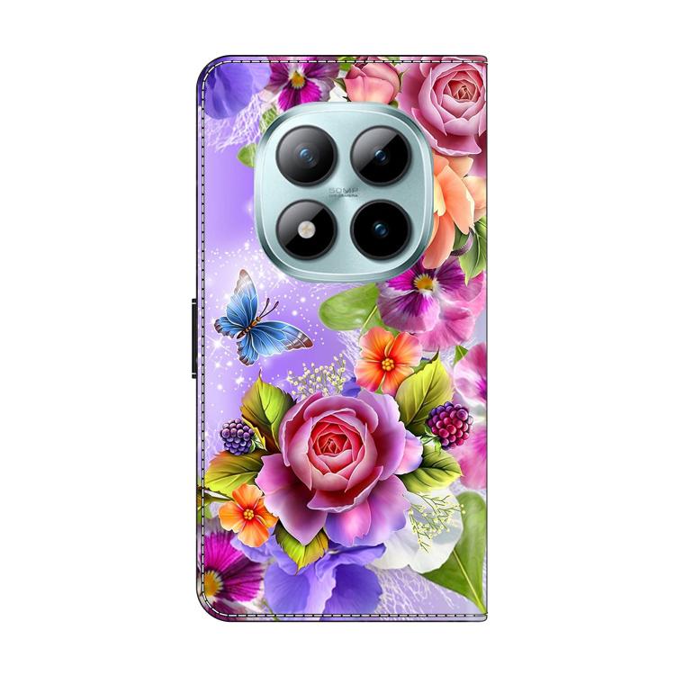 For Redmi Note 15 Pro+ Global 163.3mm Crystal-Like Painted Vegan Leather Phone Case