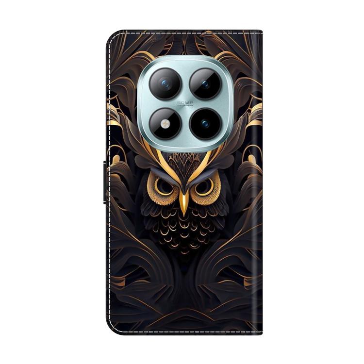 For Redmi Note 15 Pro+ Global 163.3mm Crystal-Like Painted Vegan Leather Phone Case