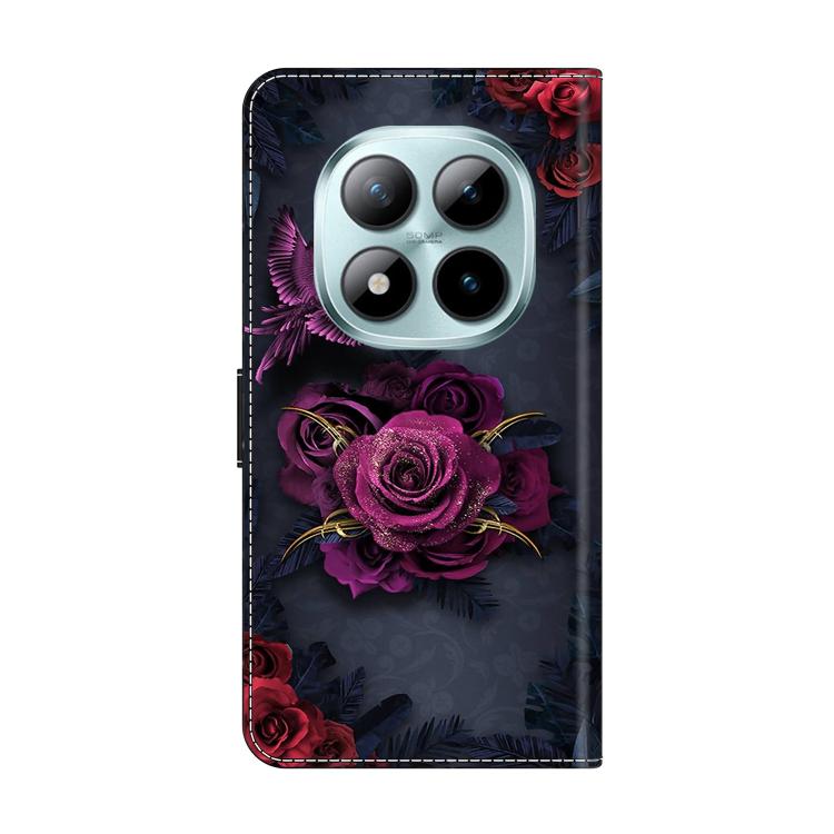 For Redmi Note 15 Pro+ Global 163.3mm Crystal-Like Painted Vegan Leather Phone Case